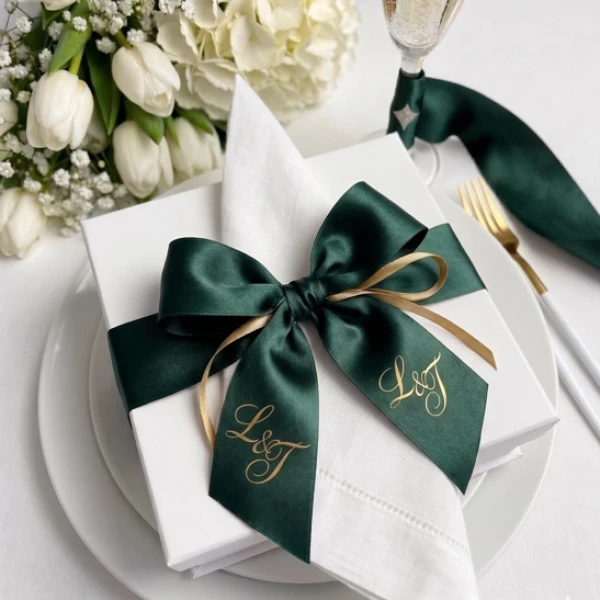 Fitas Personalizadas para Casamento em Cetim